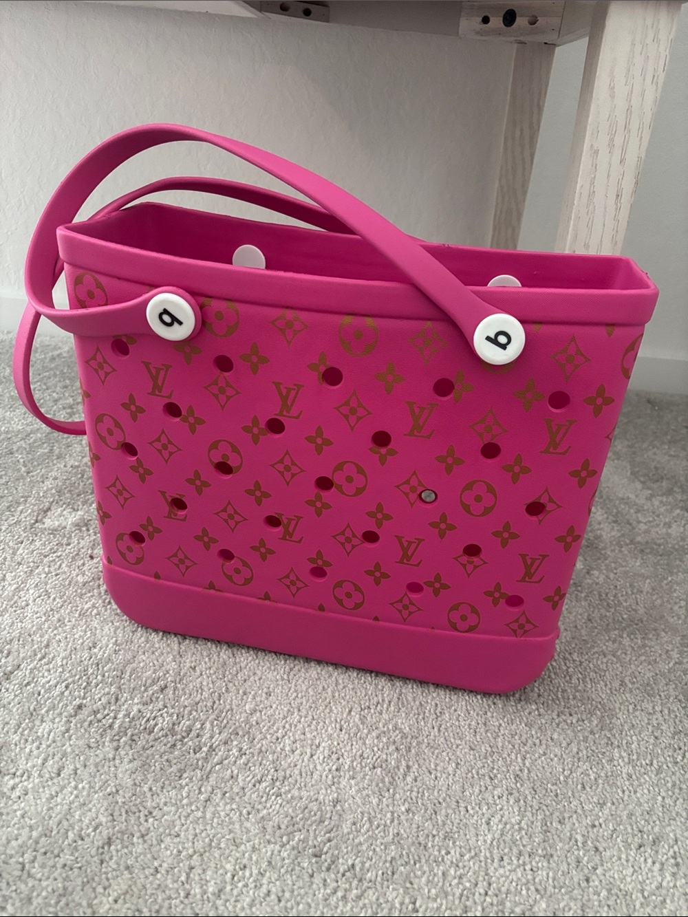 Lv pink bogg bag med- lg size